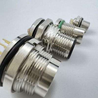 IP40 방수 M16 원형 커넥터 16mm 패널 오픈 사이즈 나사 잠금